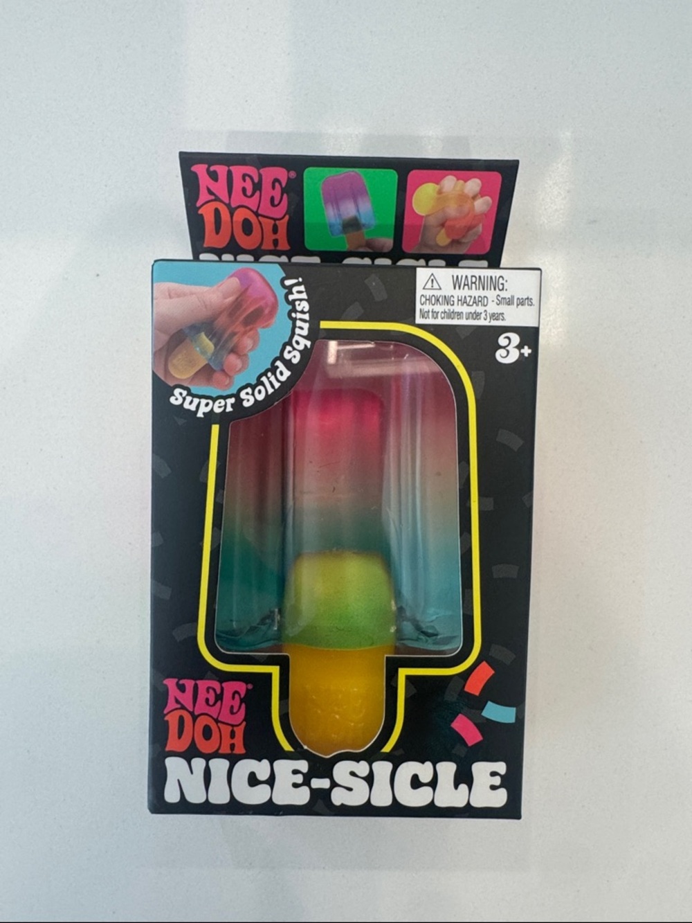 NeeDoh Nice-Sicle Multicolor Popsicle Squishy Toy NEW
